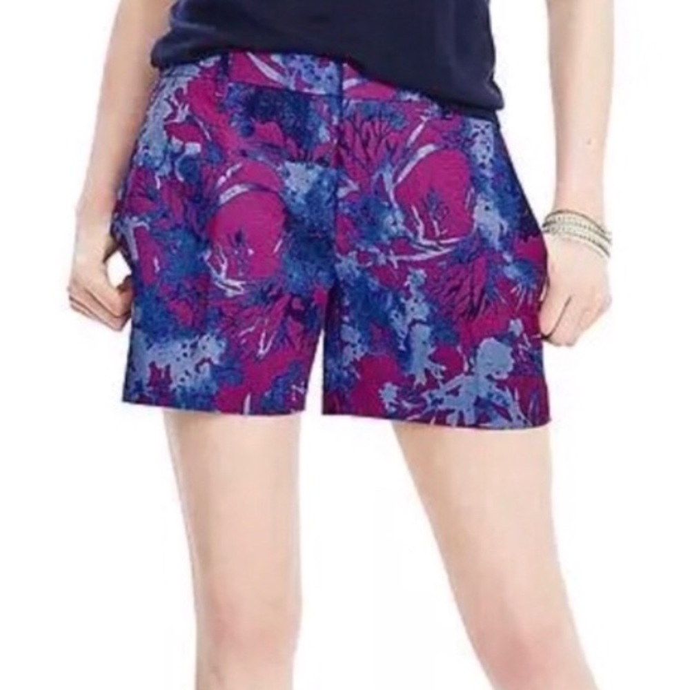 Banana Republic floral textured cotton  shorts